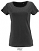 Camiseta Algodon Biologico Mujer Milo Sols - Color Antracita Mezcla